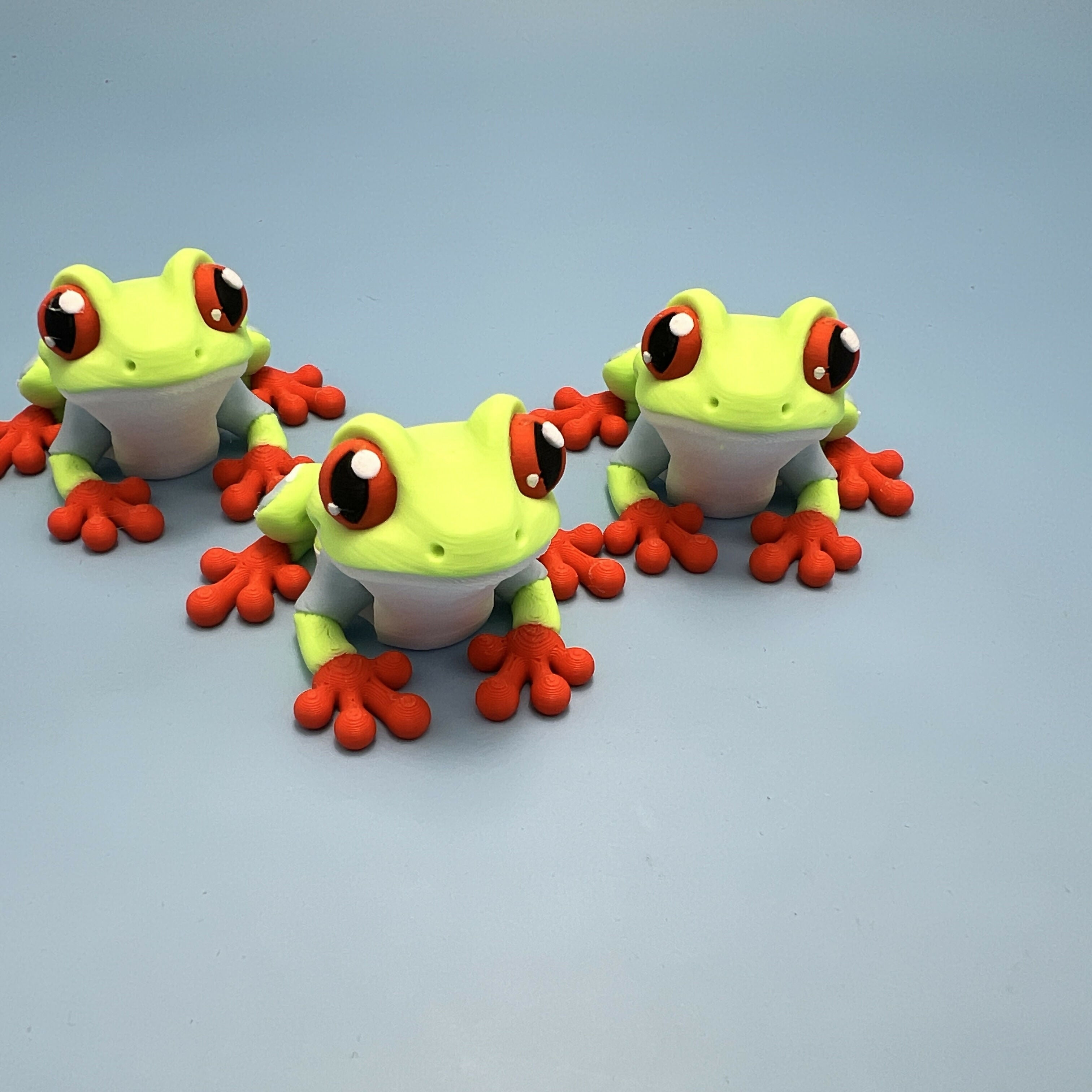3D Printed SMALL: Articulated Sensory Fidget Animal friends Tree Frog 6cm