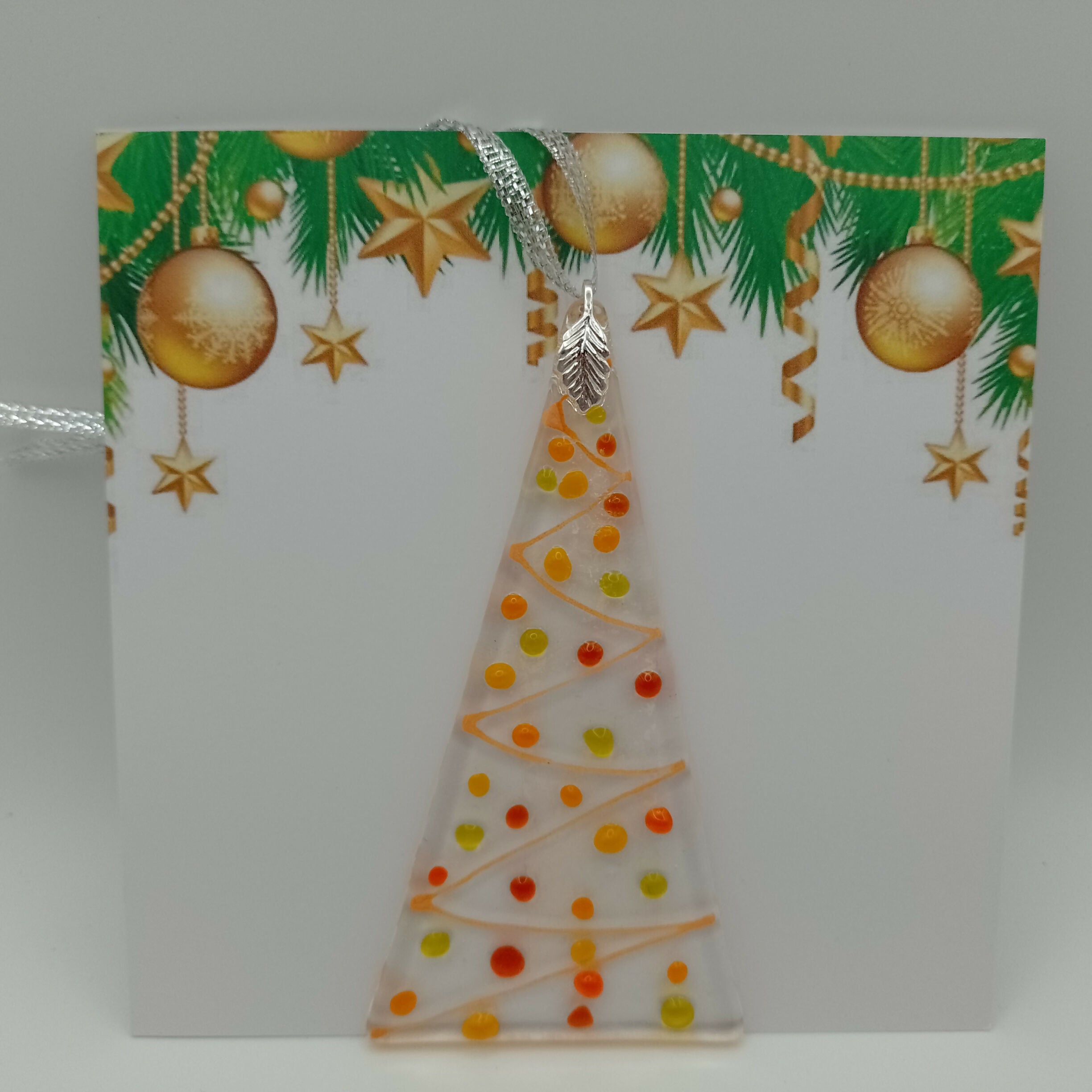 Fused Glass Christmas Card