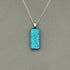 Ice Blue & Purple Dichroic Glass Necklace and Earrings Set - Sterling Silver, Handmade by Jade Tapson Glass