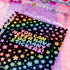 Reusable Sticker Collecting Book - Rainbow Stars "You Can Never Have Too Many Stickers!"