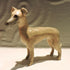 Ceramic Blue Fawn Whippet Sculpture