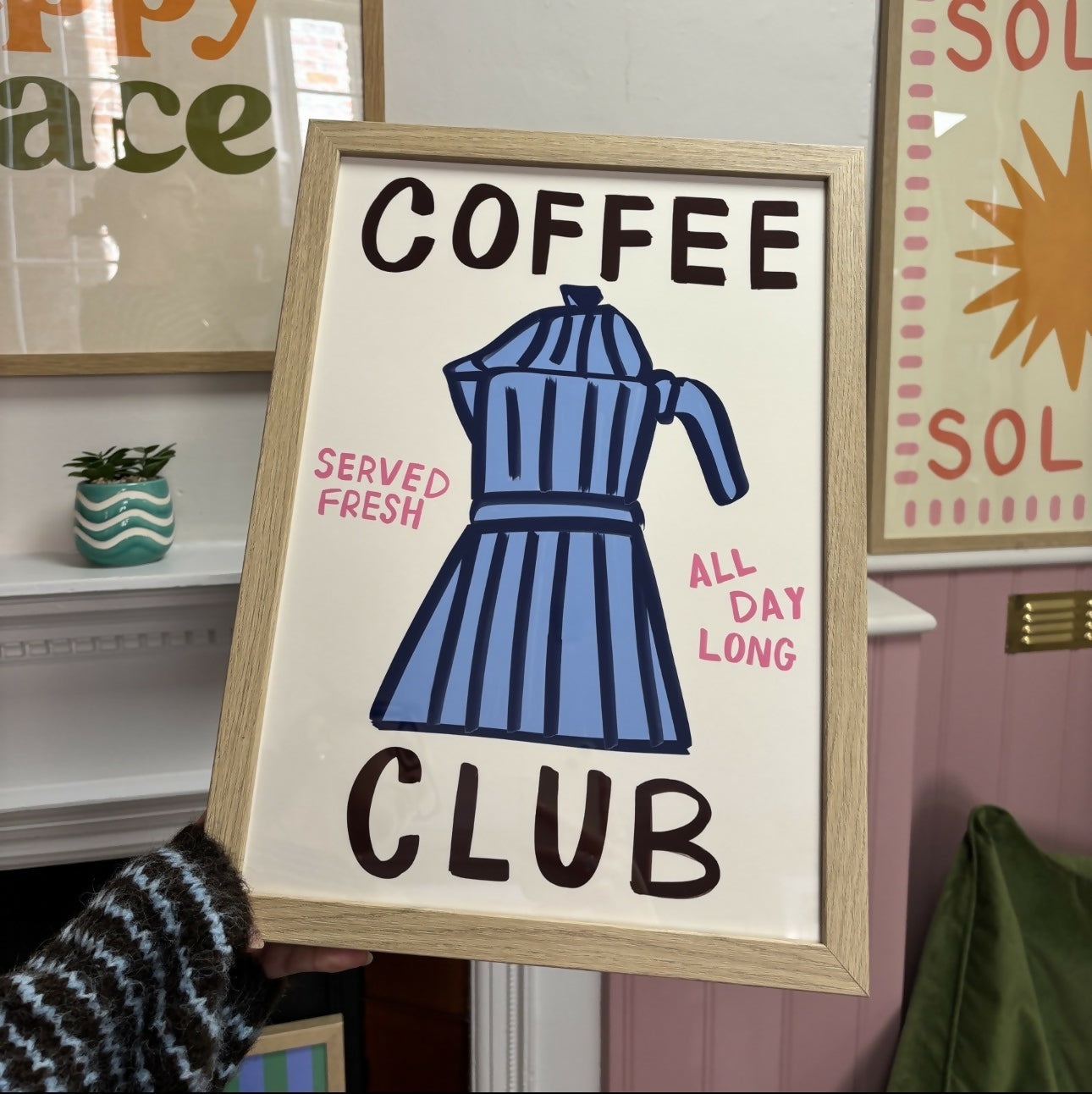 FRAMED Coffee Club A3 Print