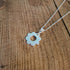 Handmade Silver Flower Charm Necklace