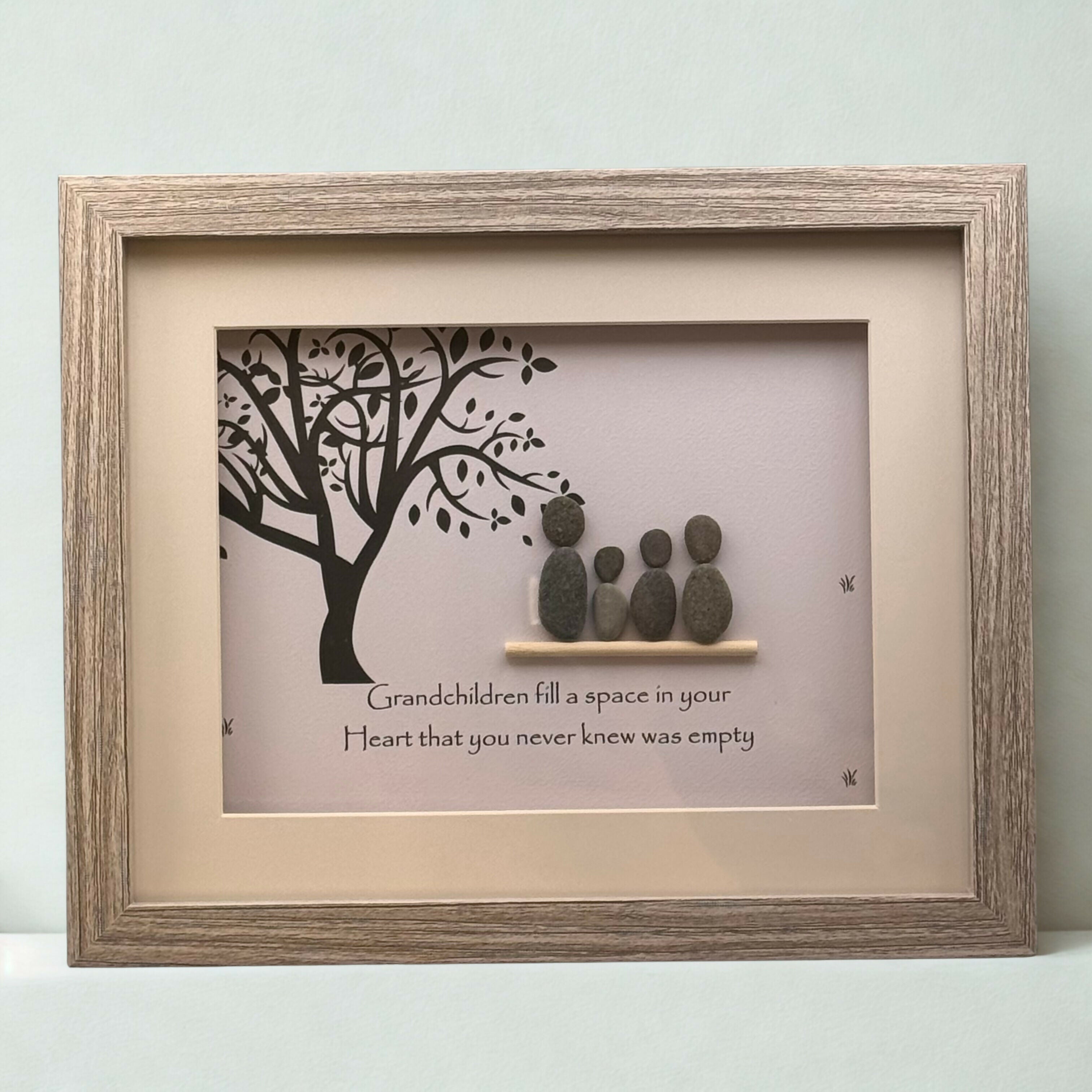 Grandchildren fill a Space in your heart tree scene - Medium