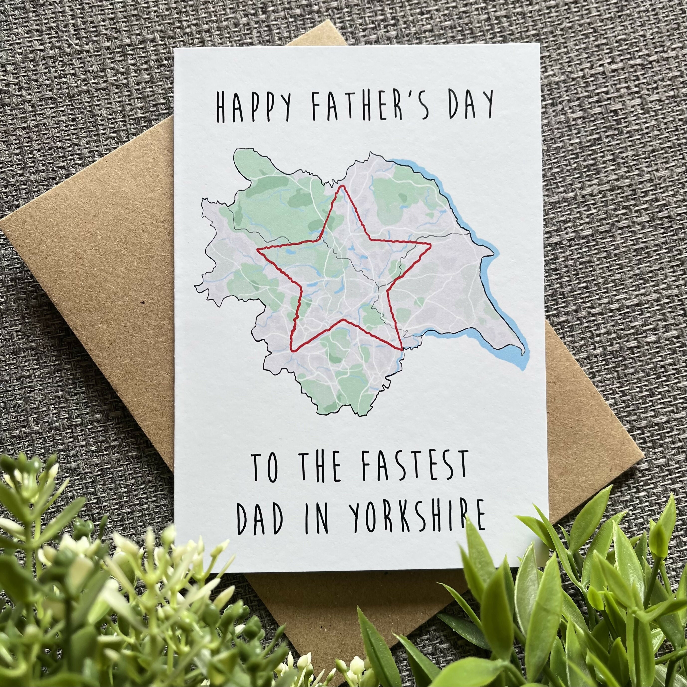 Fastest Dad in Yorkshire Father’s Day Card