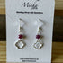 Sterling Silver Clover Gemstones Earrings