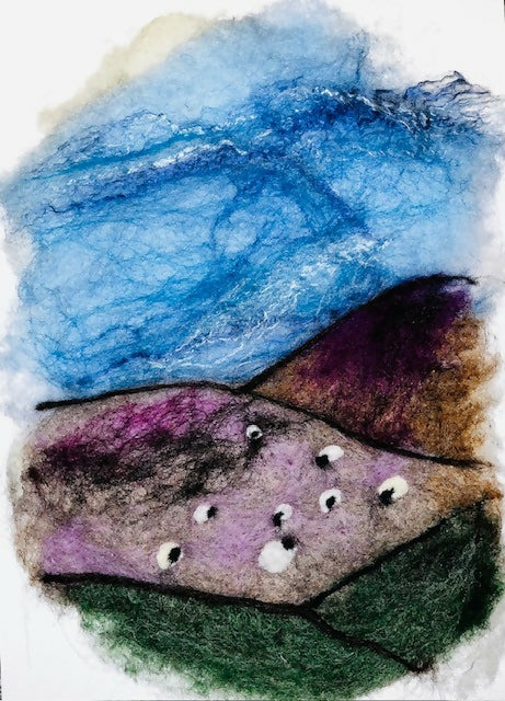 Yorkshire Dales Landscape made from Yorkshire wool
