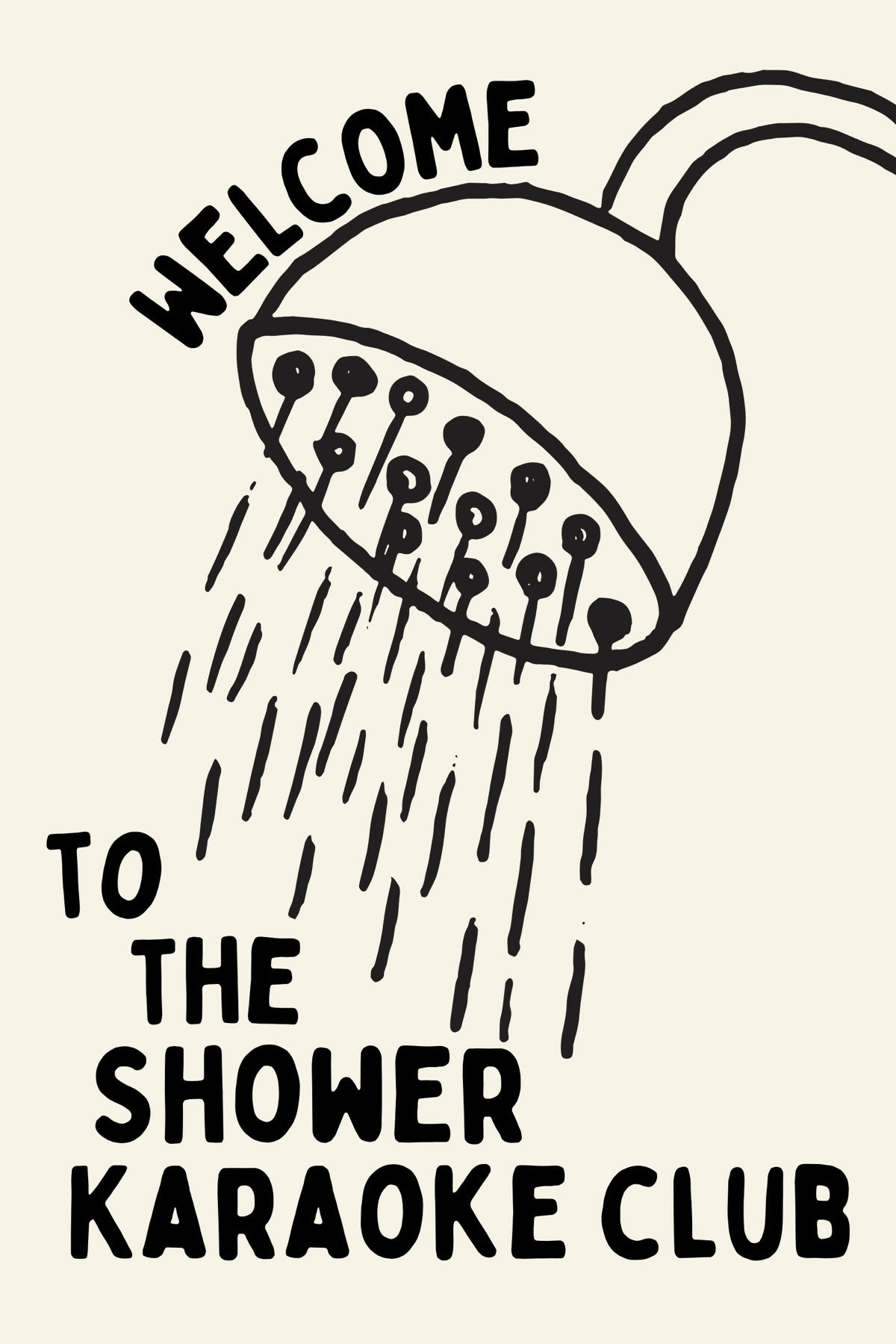 Shower Karaoke Print for Fun Bathroom Decor | Art & Soul