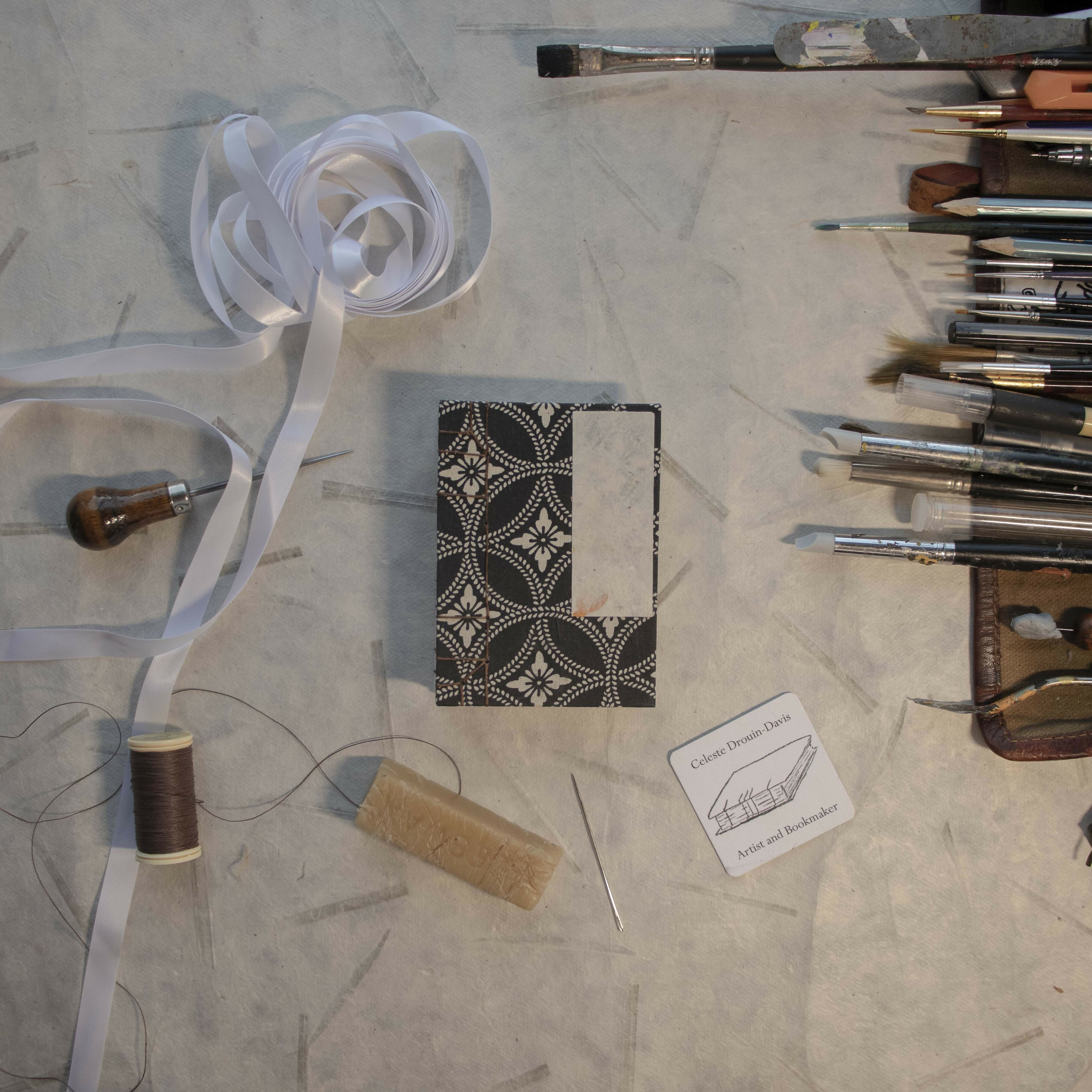 A7 Handmade Artists Sketchbook Coptic Bound
