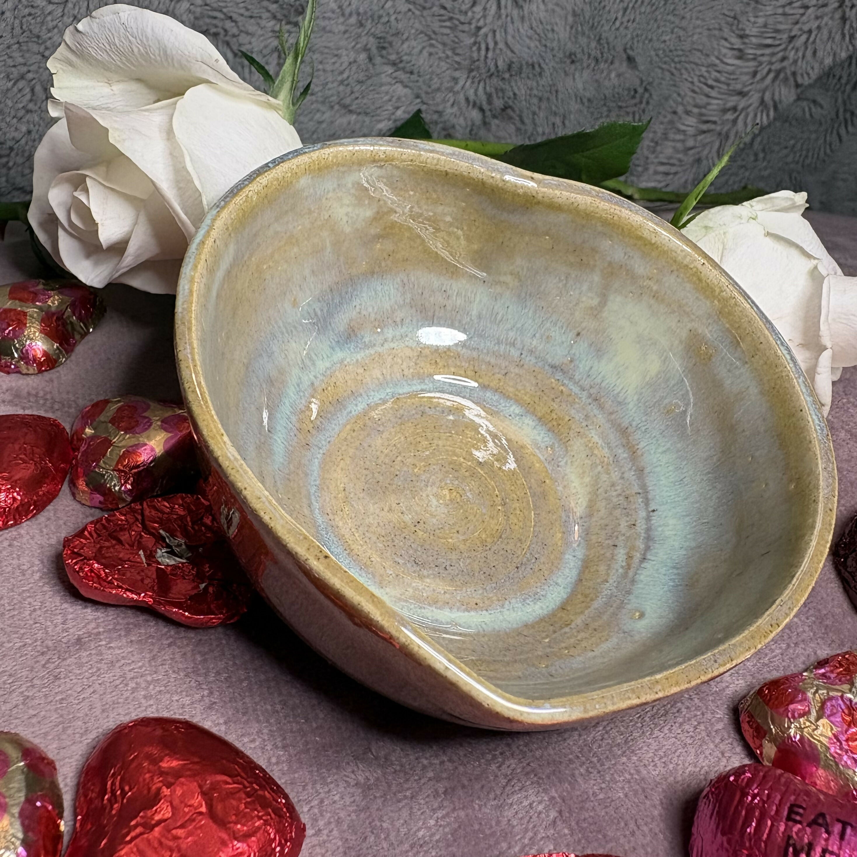 Taupe & Turquoise Bowl