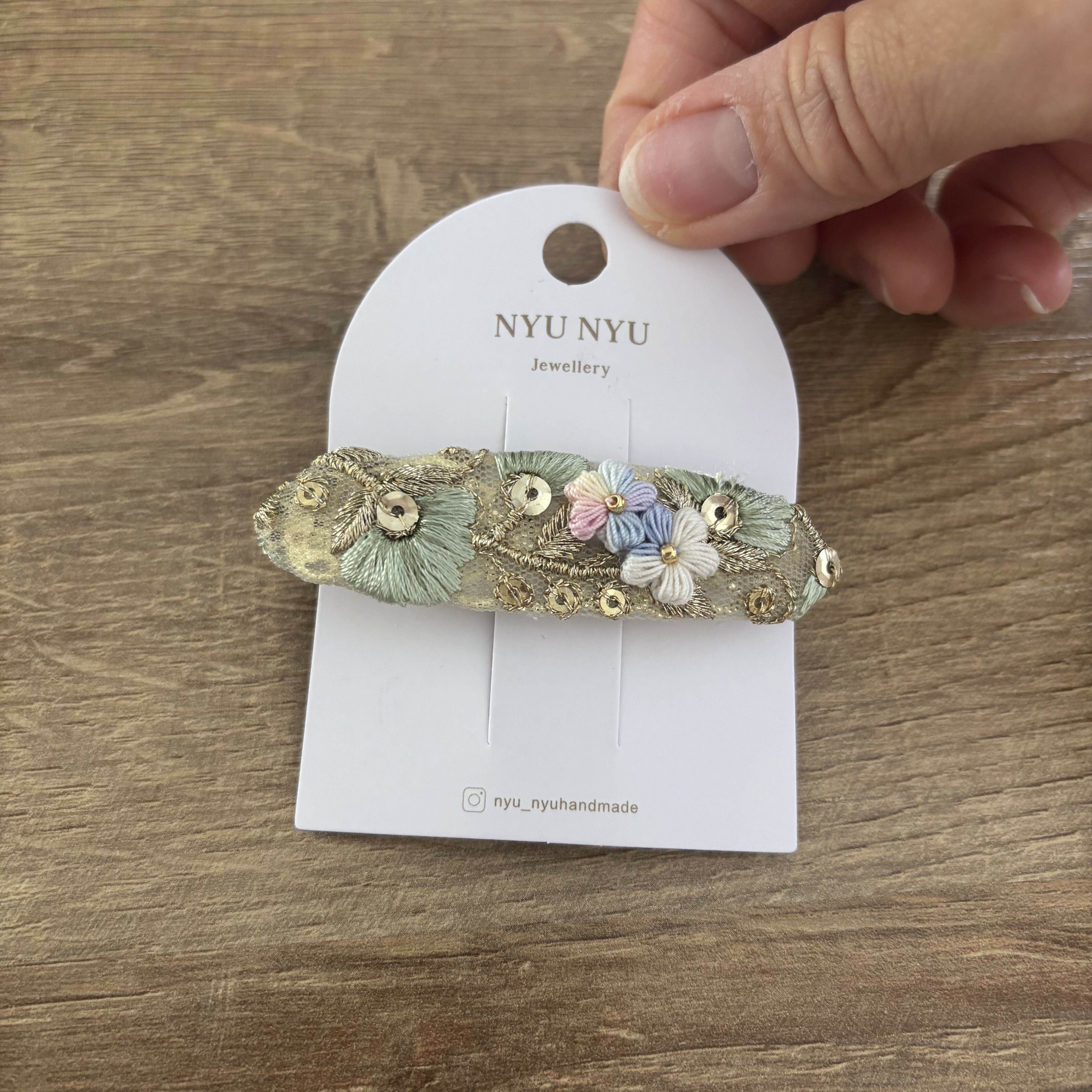 Micro Crochet Flower Hair Clips
