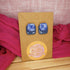Blue Denim Style Stud Polymer Clay Earrings