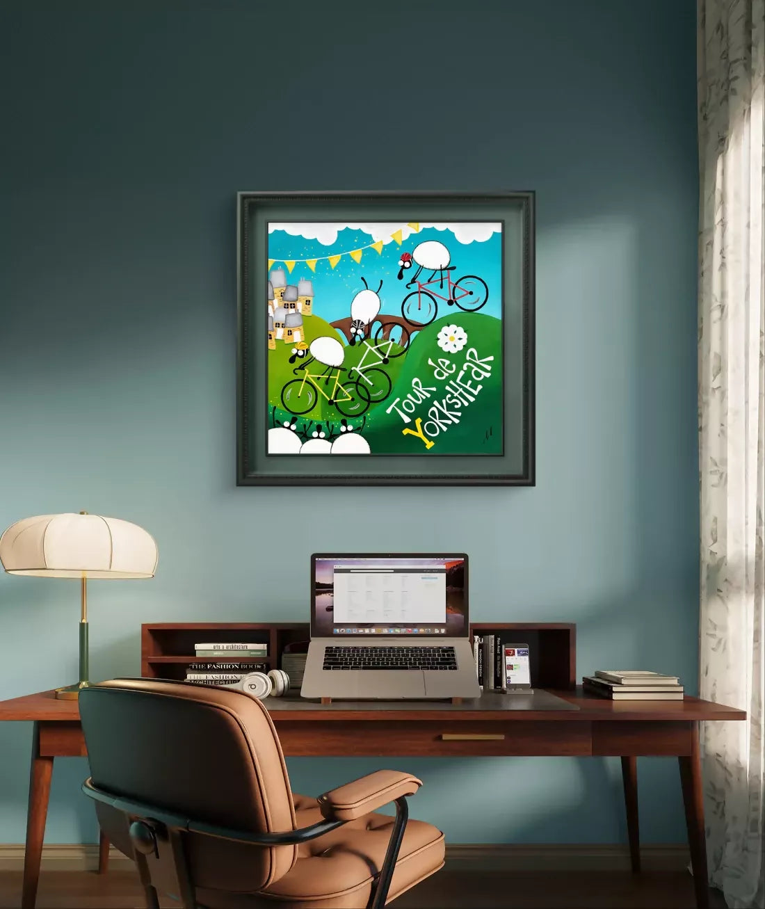 Tour de Yorkshear Framed Original Painting