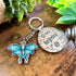 Lunar Moth Wooden Keyring