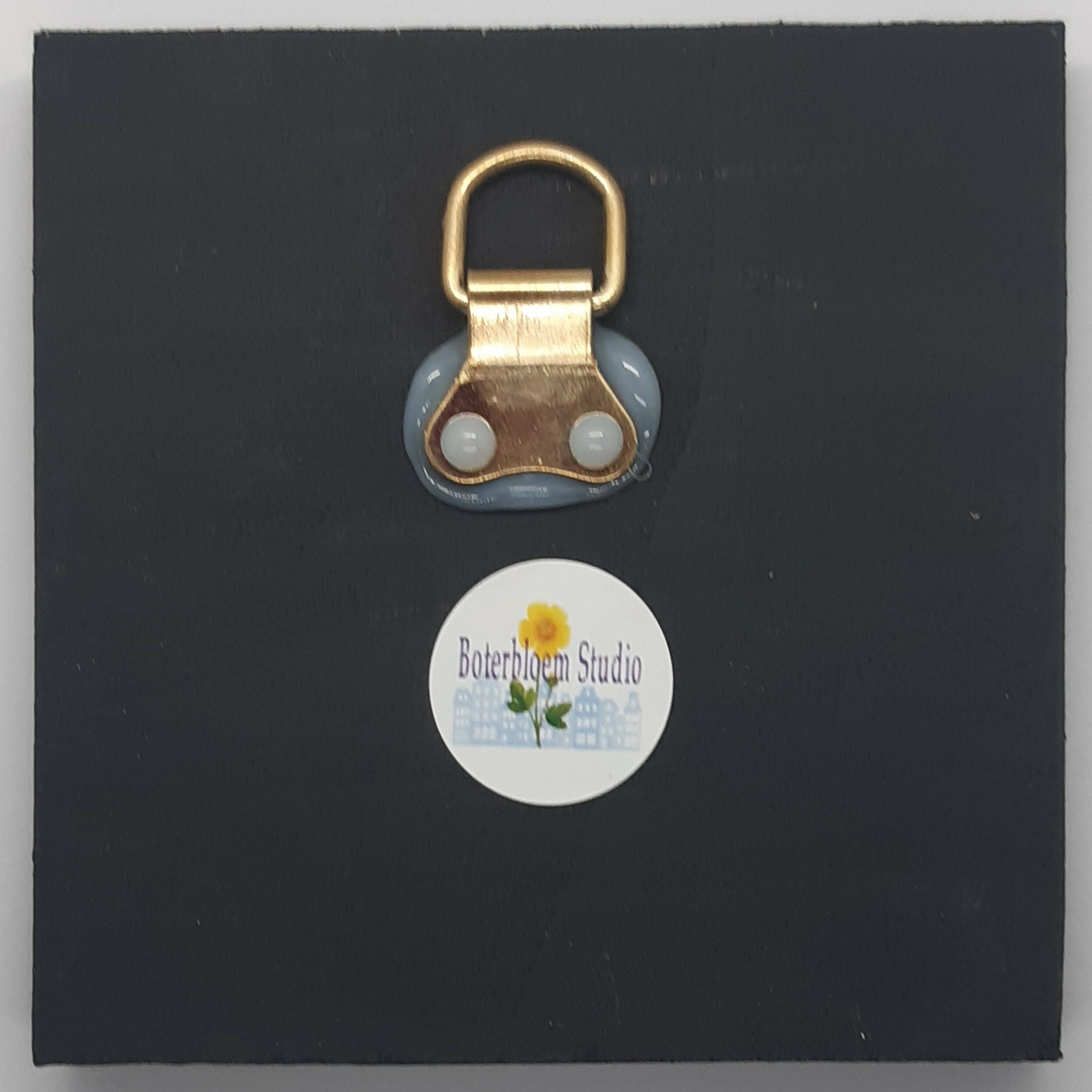 Clay Toadstool Small Wooden Black Painted Trinket Tray