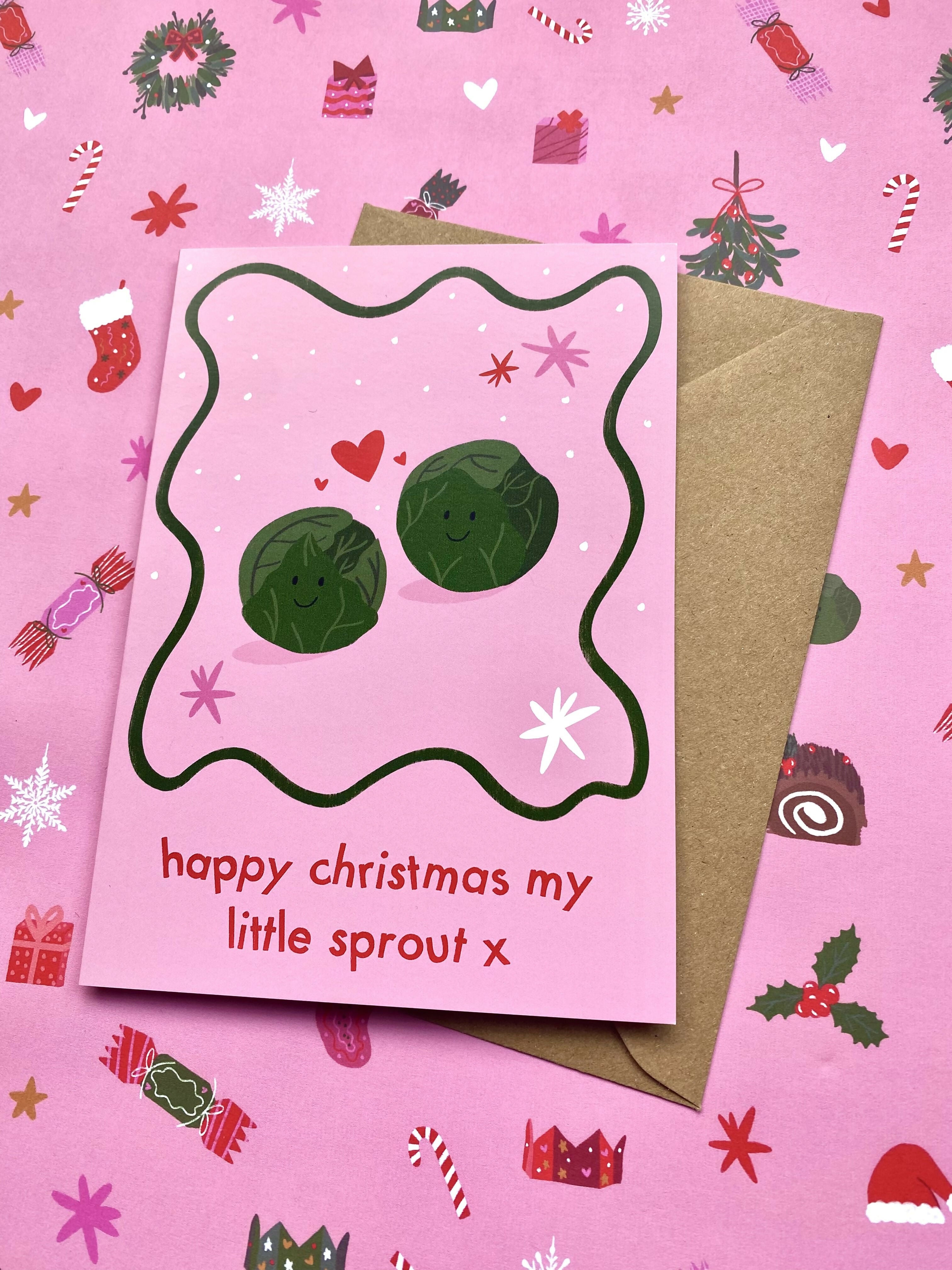 Happy Christmas My Little Sprout card