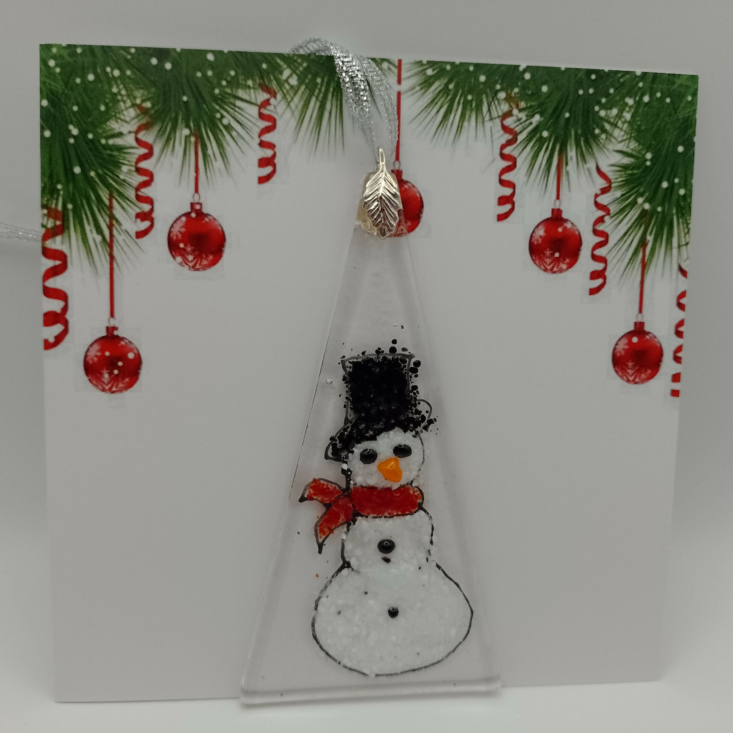 Fused Glass Christmas Card
