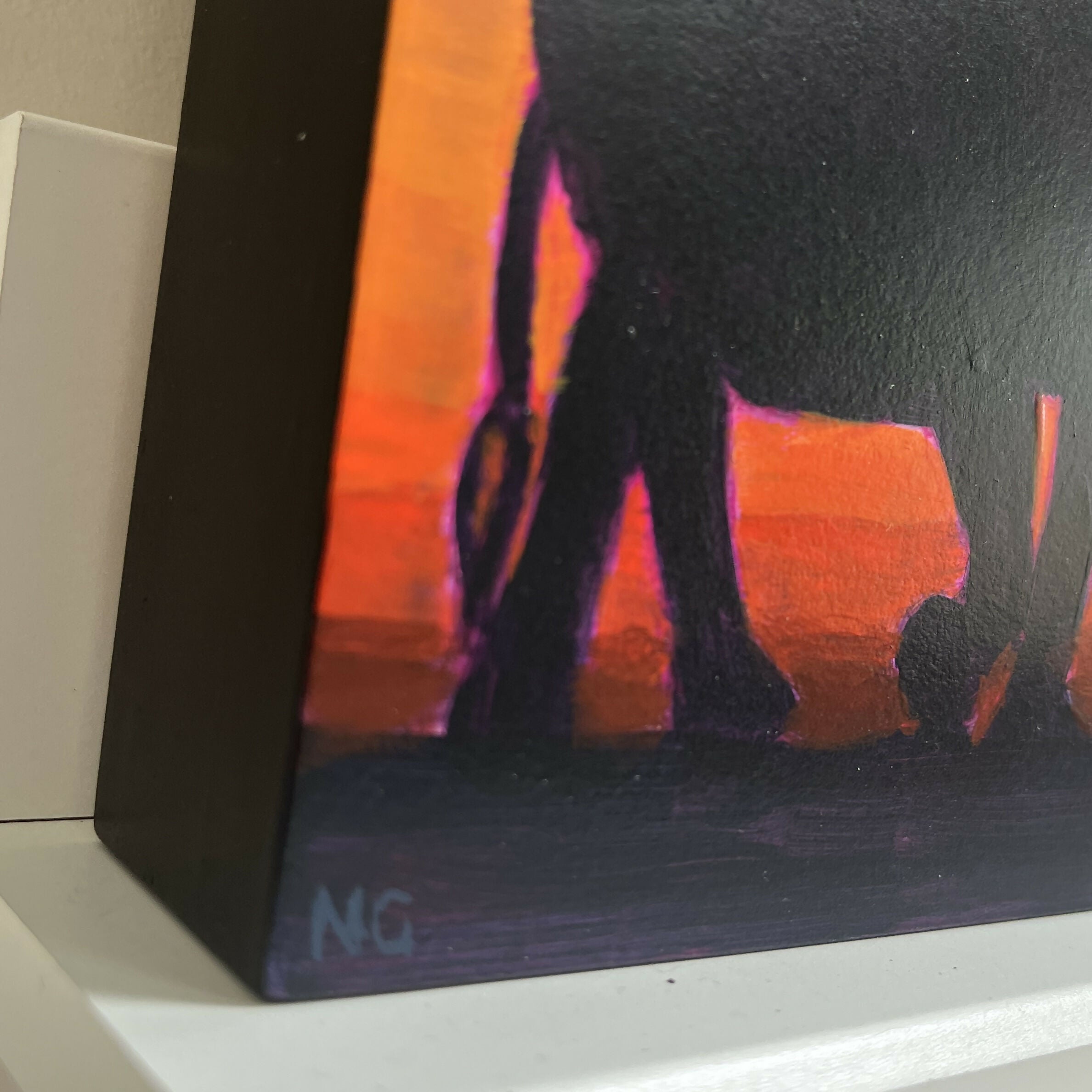 Elephant Sunset - Original Acrylic Painting
