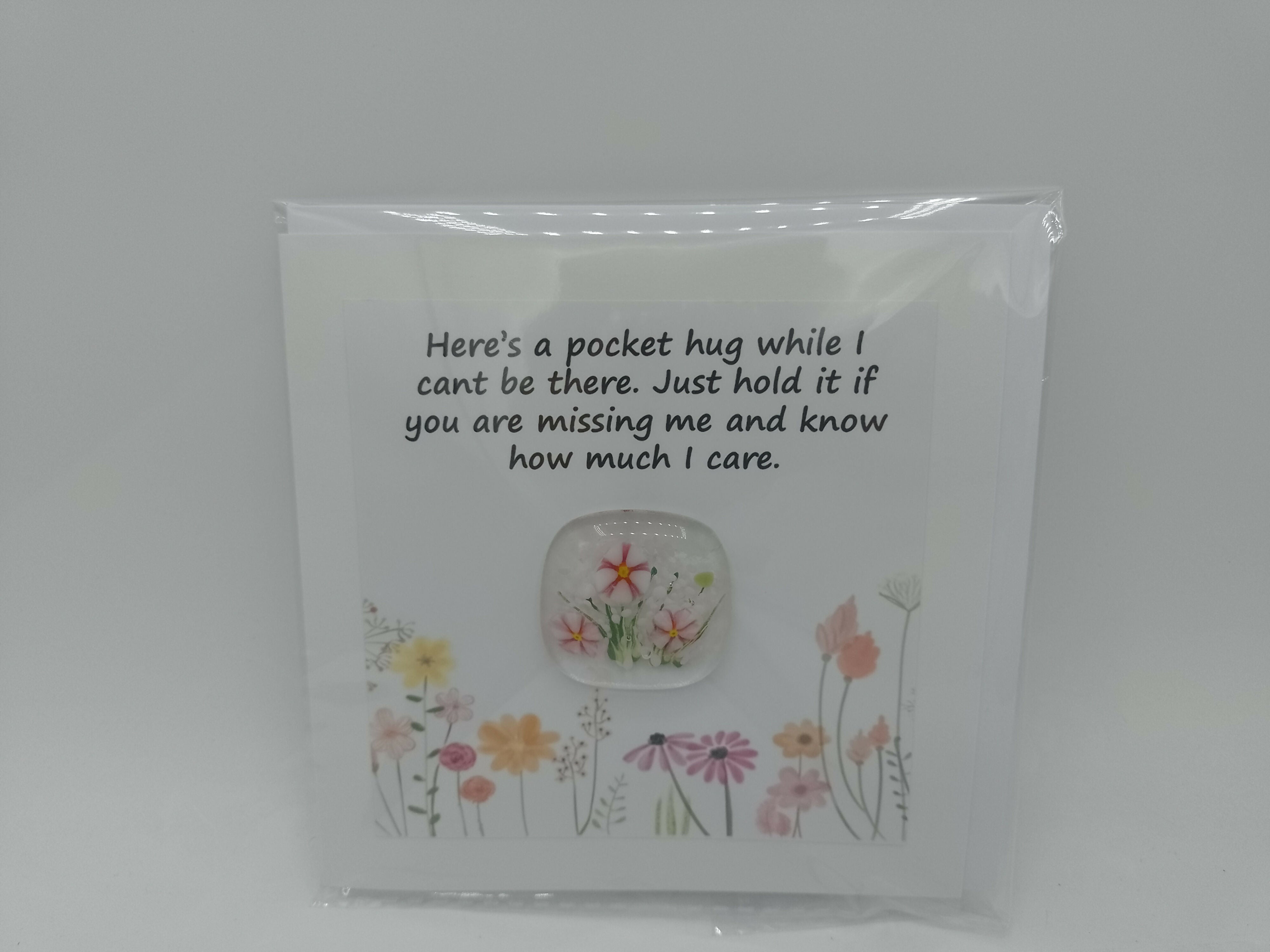 Fused Glass Pocket Hug Card