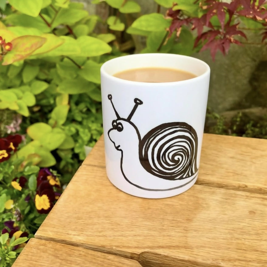 Snail Mug – Pen And Ink Design