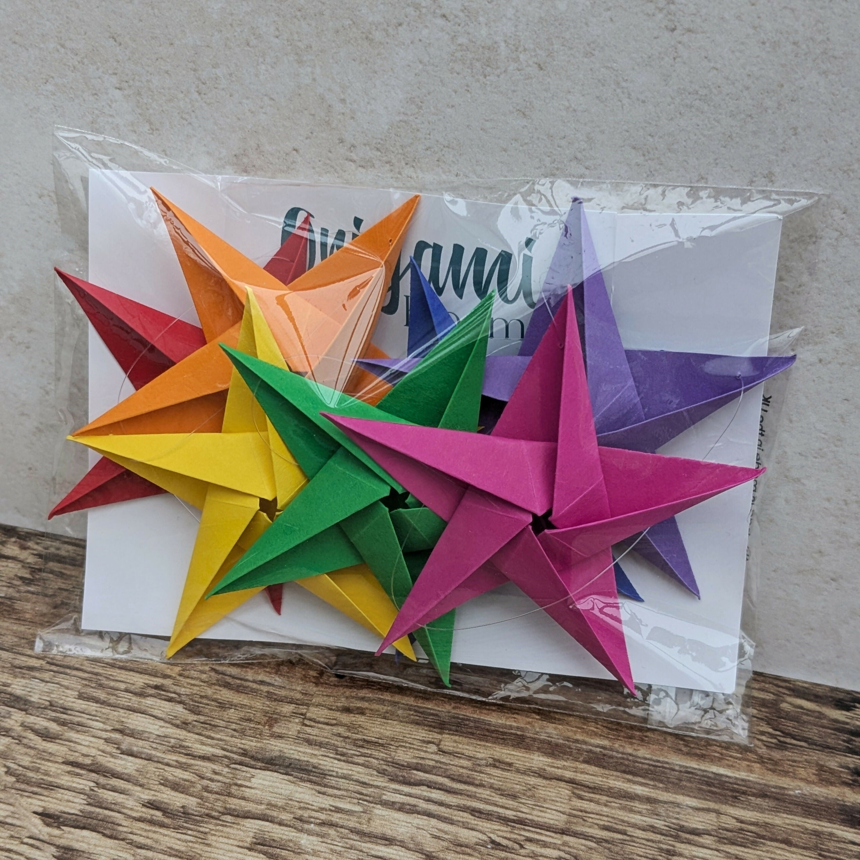 Handmade Origami Paper Star Garland