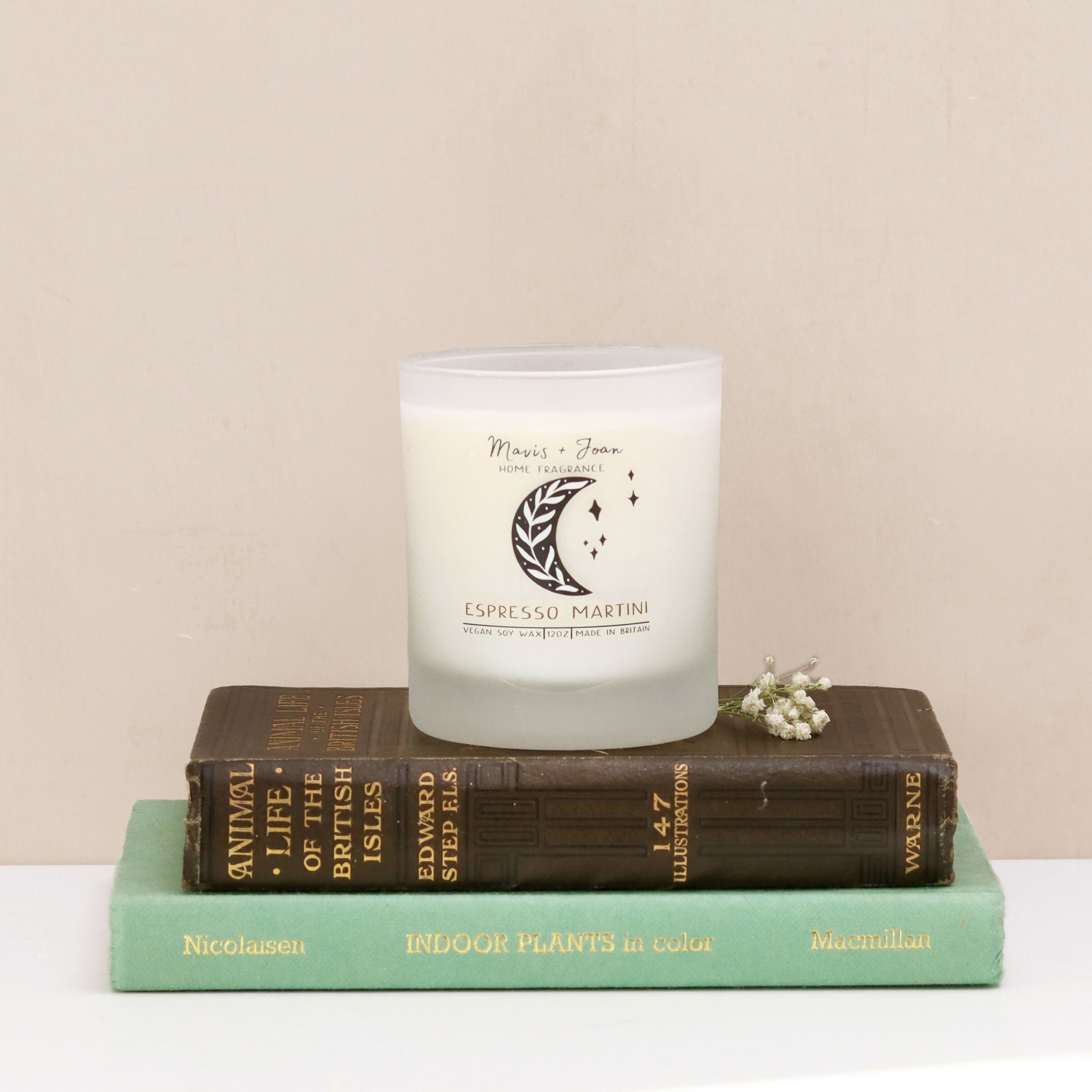 Espresso Martini Soy Wax Candle In A Frosted Glass Jar