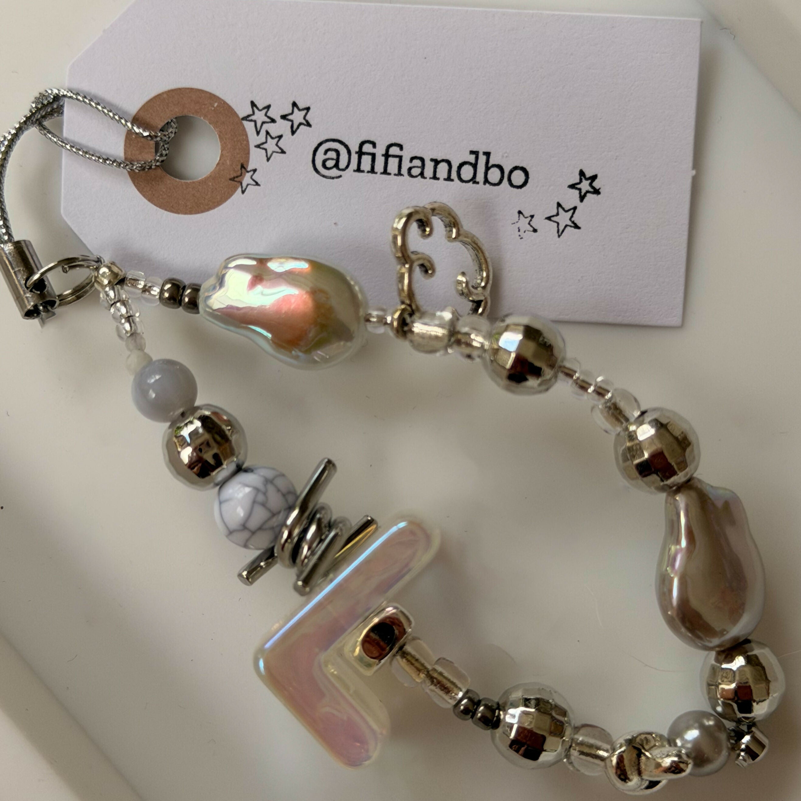 Fifi & Bo Mini Bag Charm Initial L