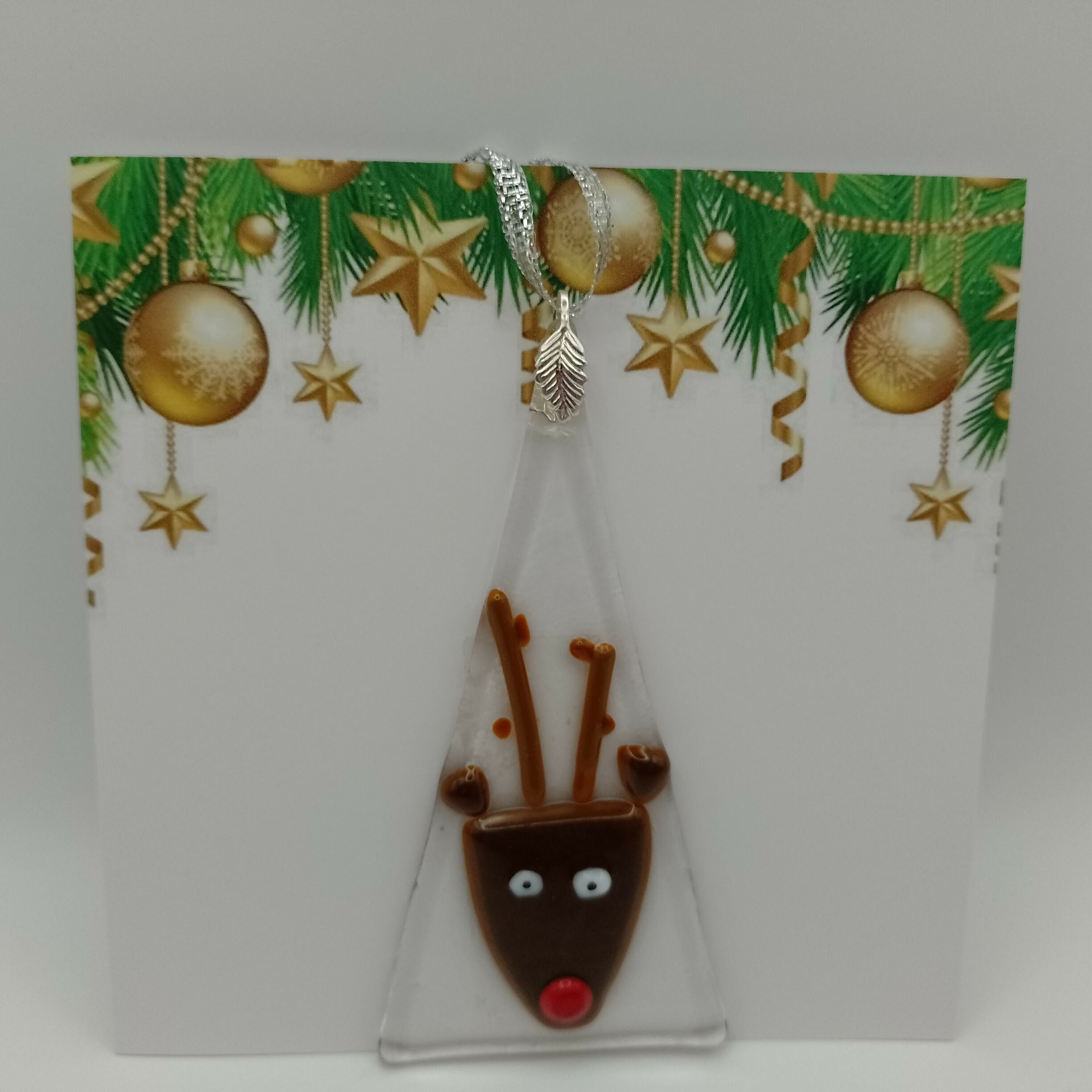 Fused Glass Christmas Card