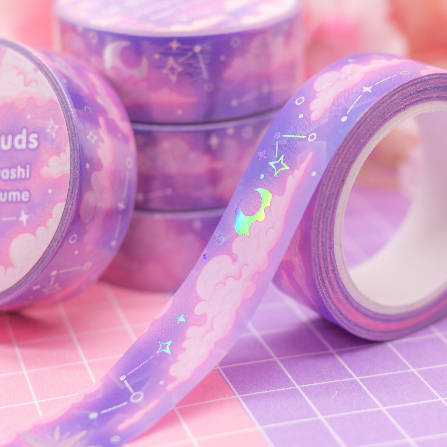 Holographic Foil Washi Tape - In the Clouds