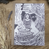 GODDESS CERRIDWEN LINOCUT GREETING CARD