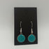 Jade Green Enamel Circle Earrings