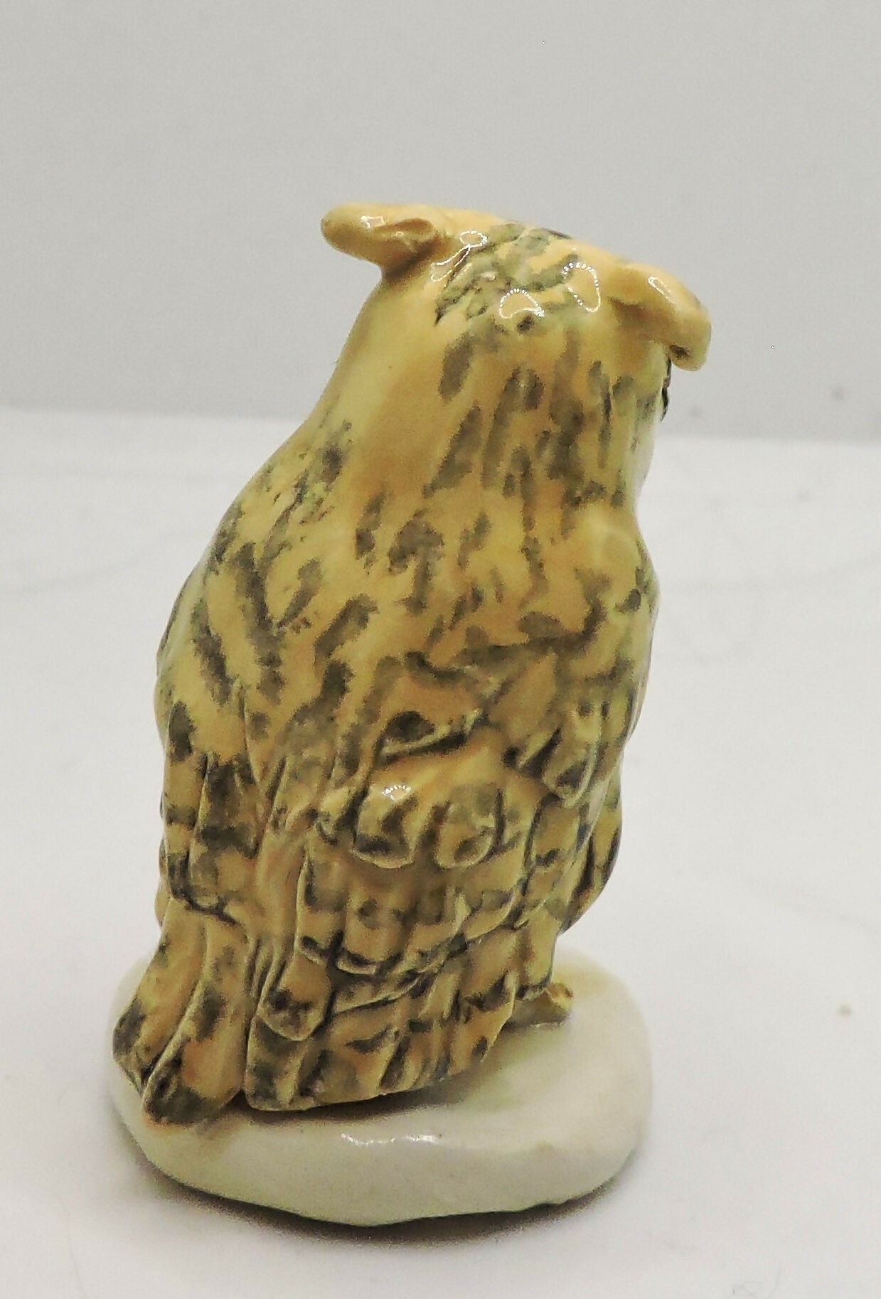 Ceramic Eurasian Eagle Owl Sculpture - "Yoll"