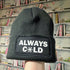 Always Cold Cuffed Rectangular Patch Beanie Hat