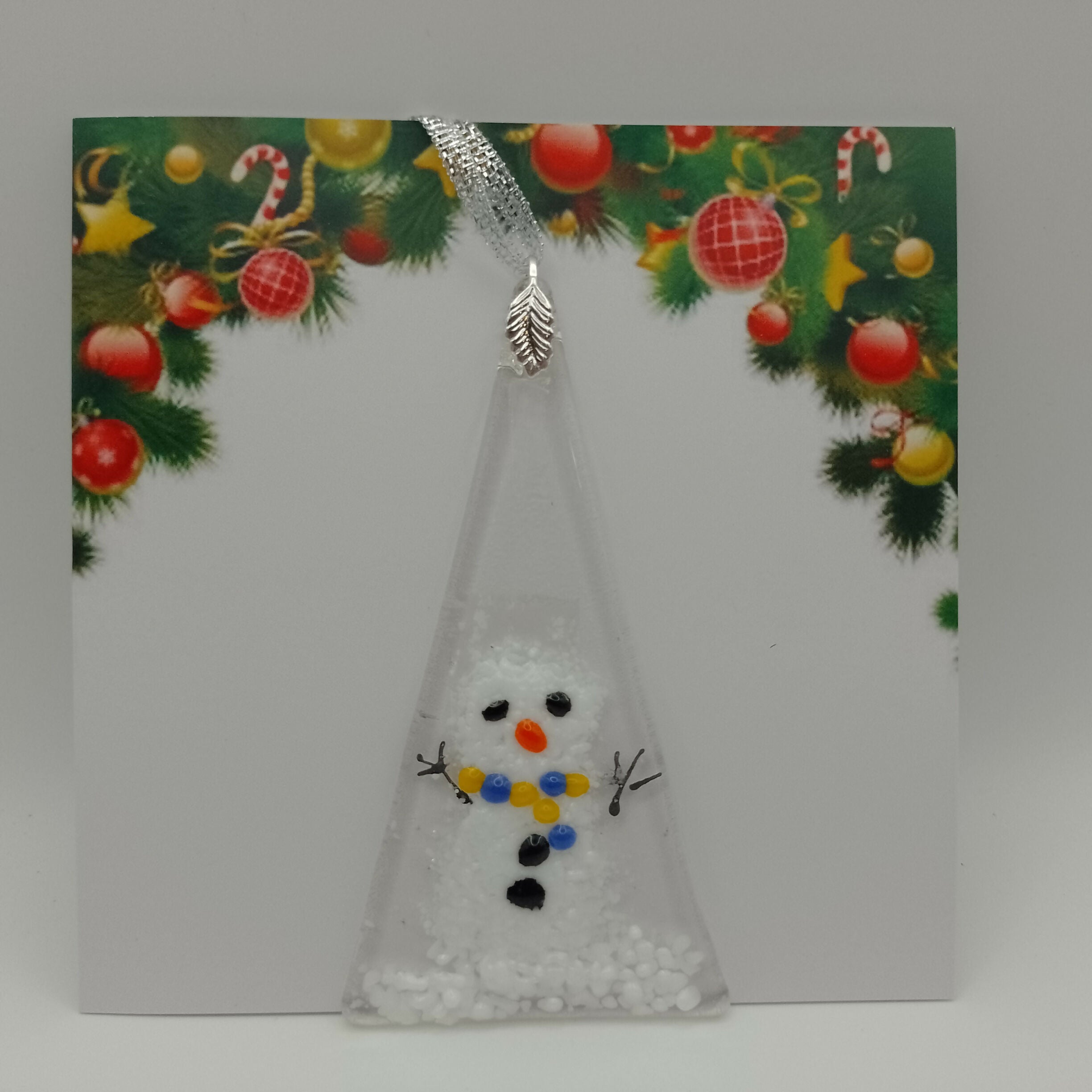 Fused Glass Christmas Card