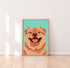 Chow Chow Brown Dog Art Print