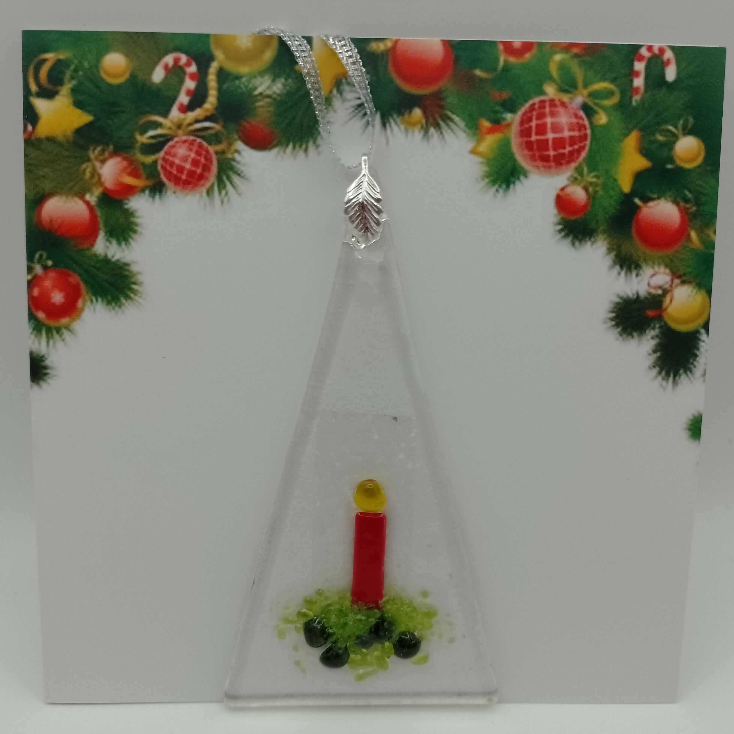 Fused Glass Christmas Card
