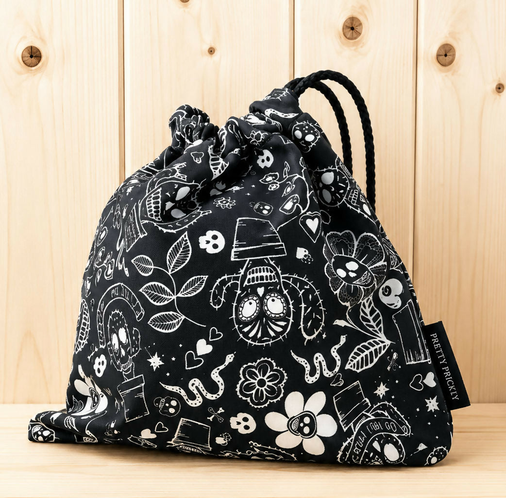 Prickly Drawstring Bag