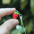 Handmade Polymer Clay Red Strawberry Phone Charm