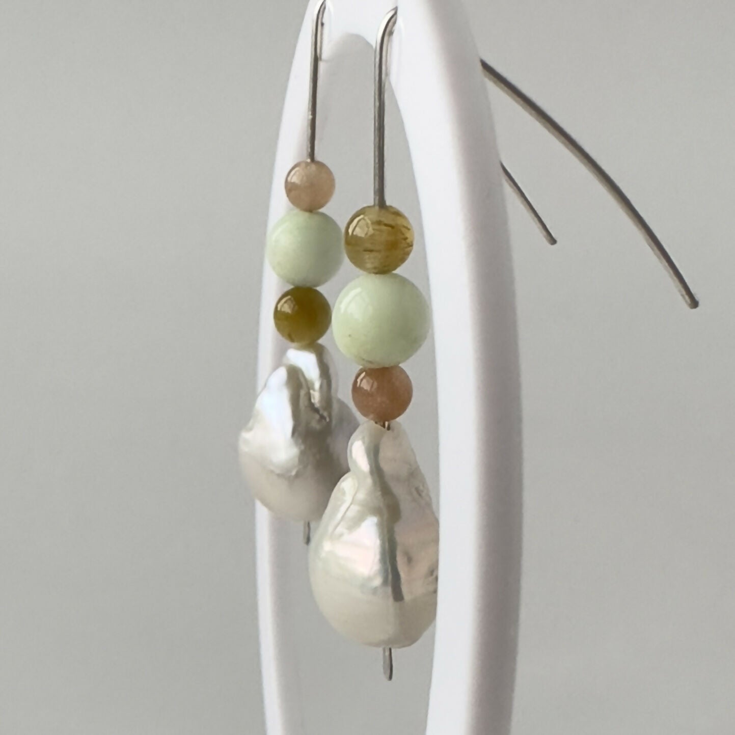 RHYTHM EARRINGS | STERLING SILVER & STONE EARRINGS FOR CREATIVE FLOW