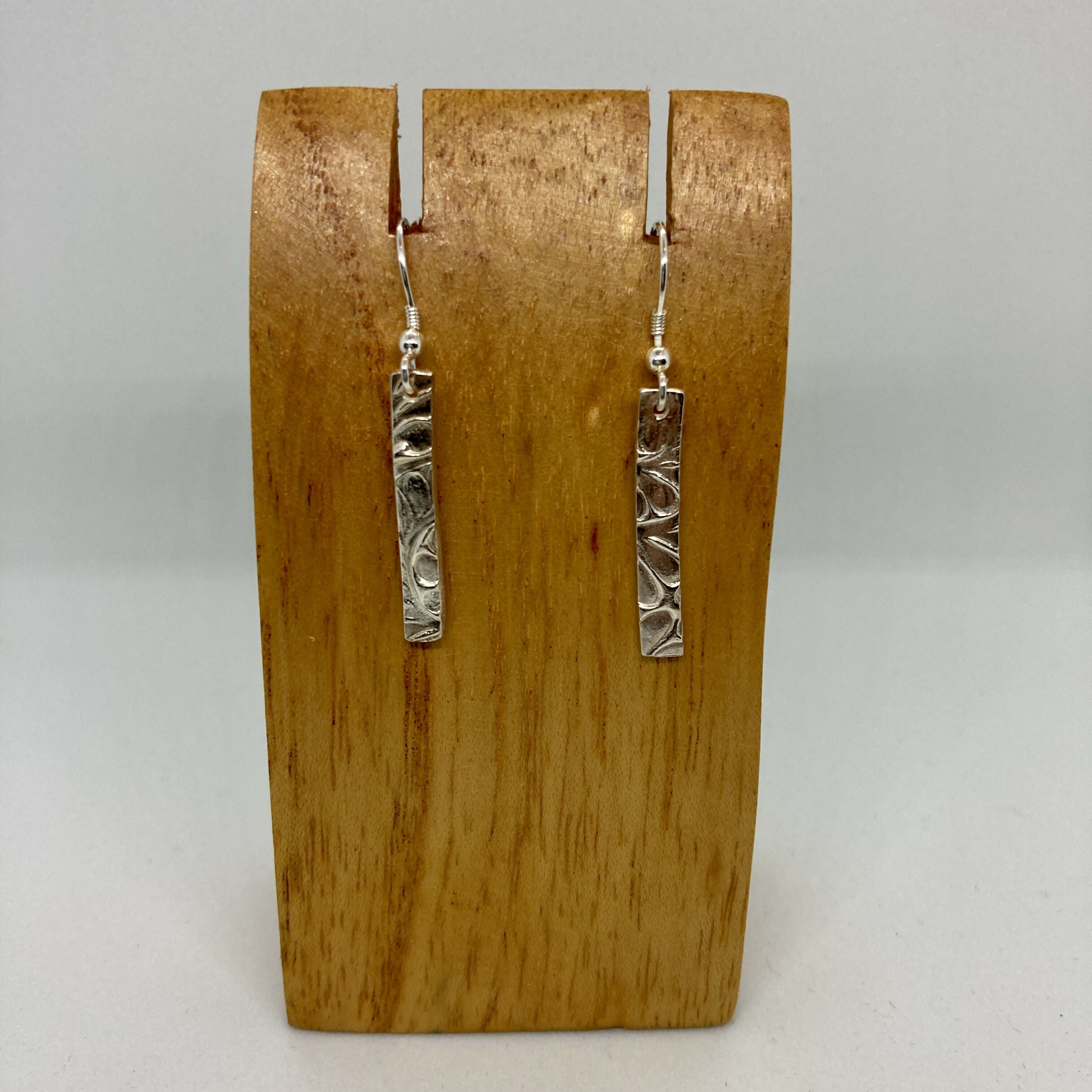 New Zealand Silver Fern Earrings with Sterling Silver Earrings Hooks
