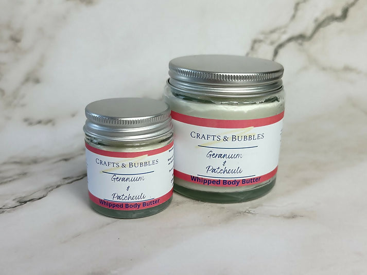 Geranium & Patchouli Body Butter- Large (125g)