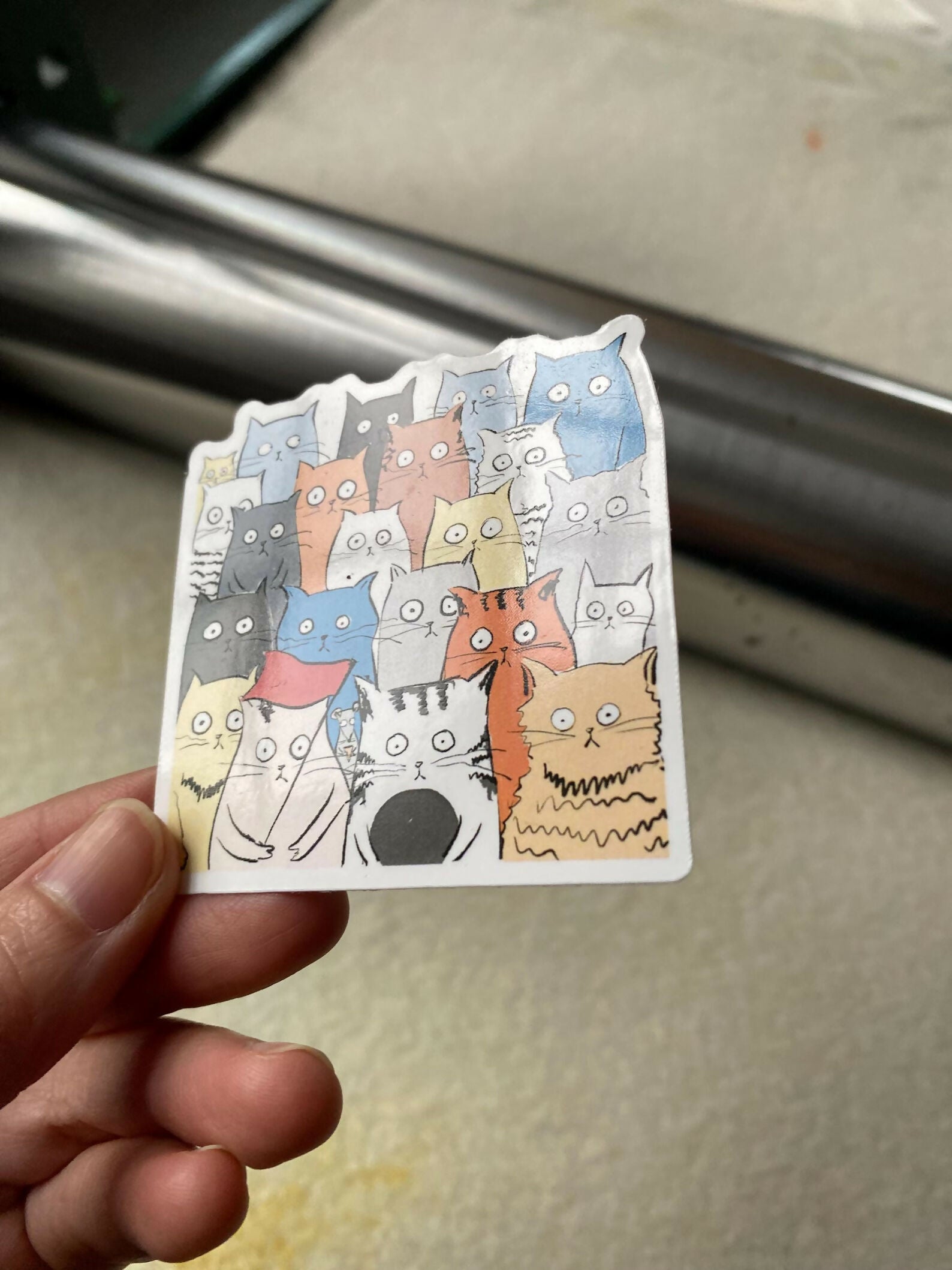 Waterprood Cat Sticker Hide