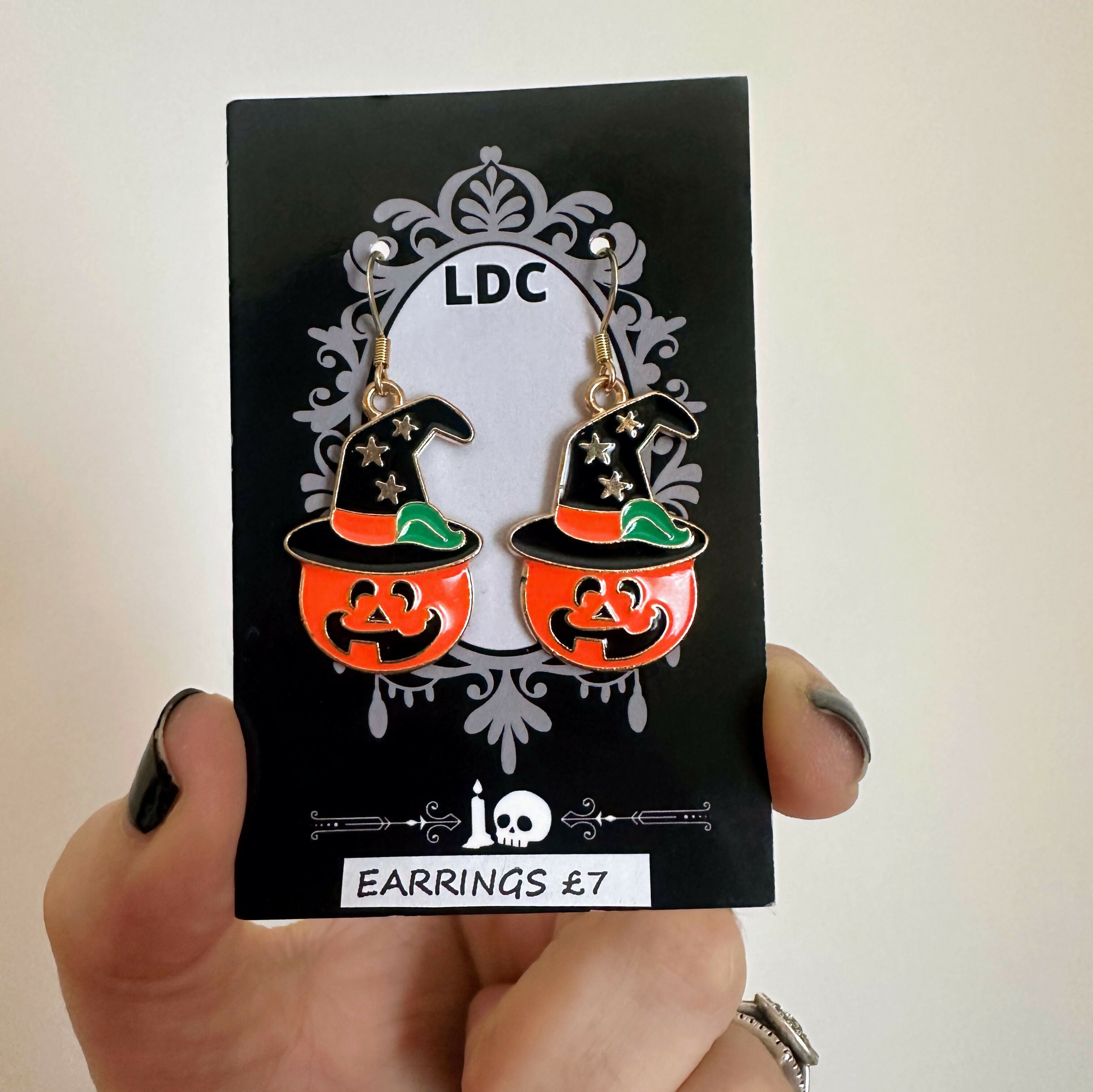 Witch Hat Pumpkin Earrings