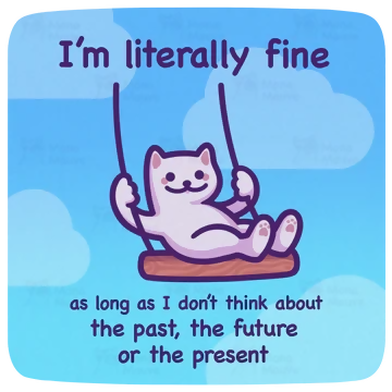 I'm Literally Fine Sticker
