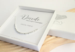 Sterling Silver Morse Code Necklaces