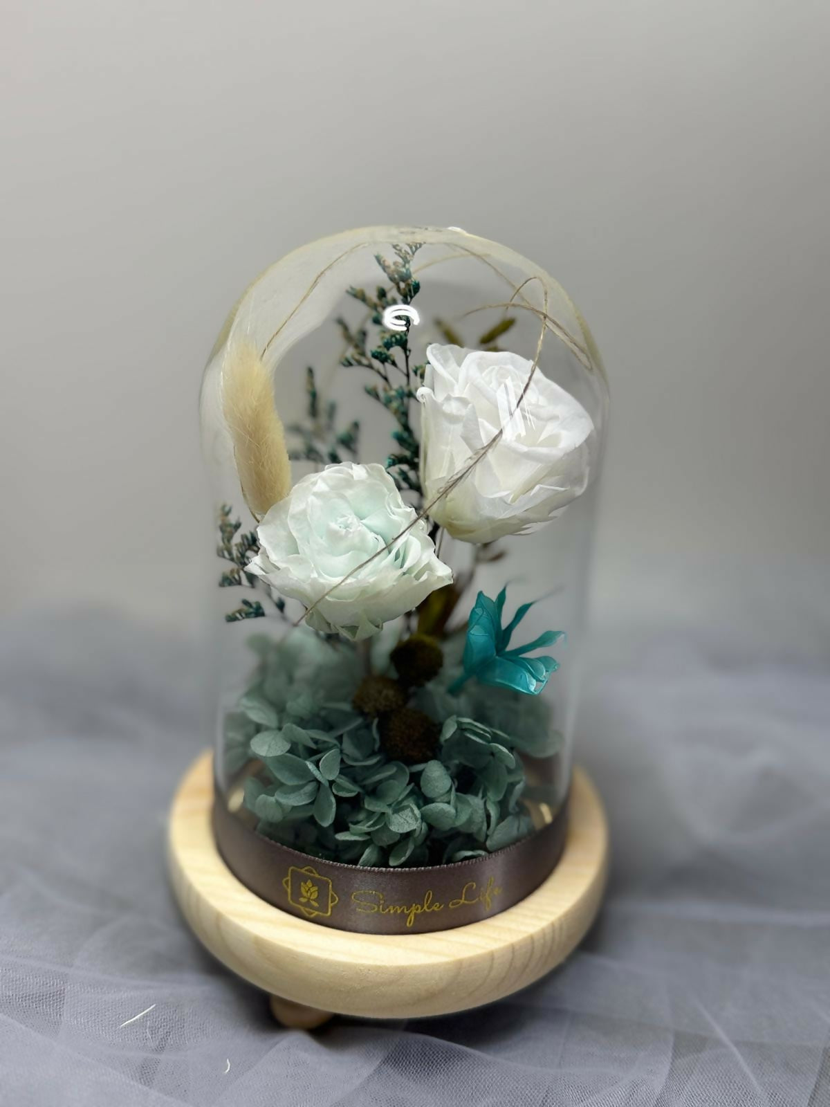 Preserved Flower Glass Dome