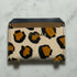 Hand Painted Leopard Cardholder Dark Tan
