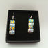 Striped Dichroic Earrings