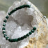 Handmade Sterling Silver Malachite Beaded Bracelet