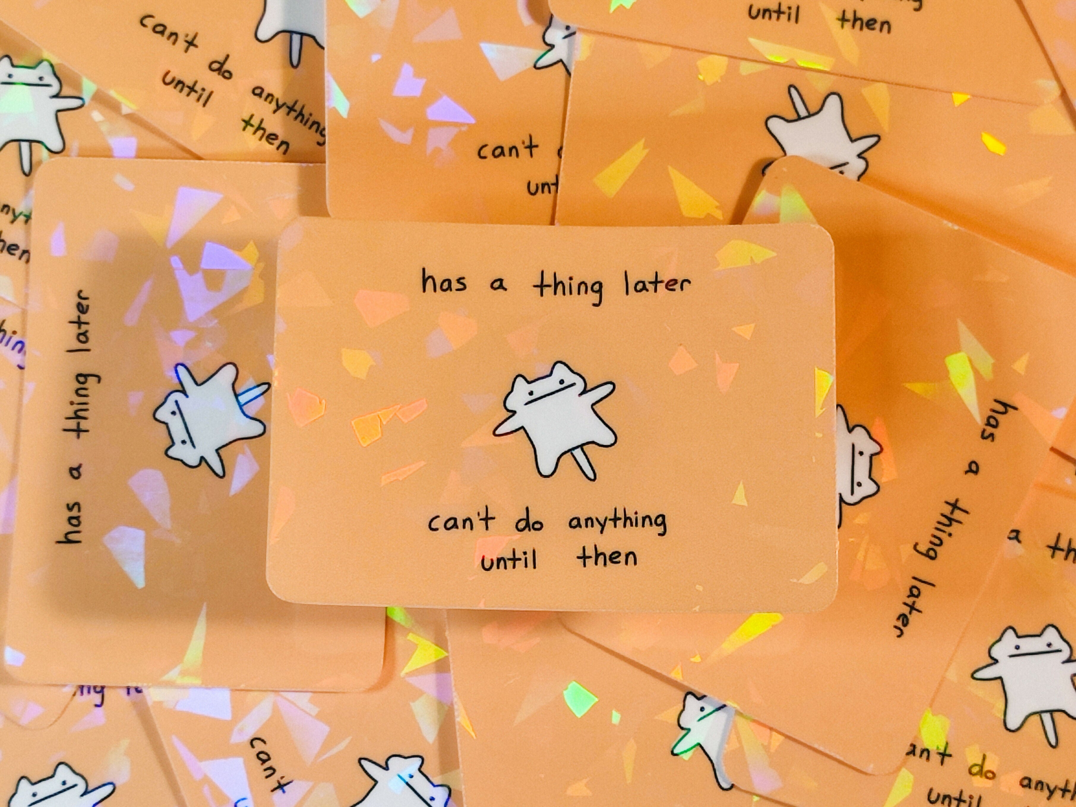 I Have A Thing Later Vinyl Sticker